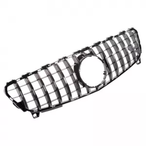 Front Grille suitable for Mercedes-Benz A-Class W176 15-18 GT A Design Panamericana Look Black/Chrome 1pc-image-6296051