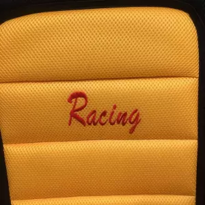 Seat Front Cushions Racing Black/Yellow 5 Pcs-image-6296086