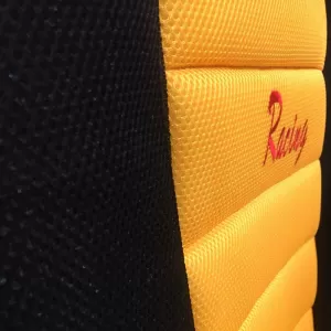 Seat Front Cushions Racing Black/Yellow 5 Pcs-image-6296087