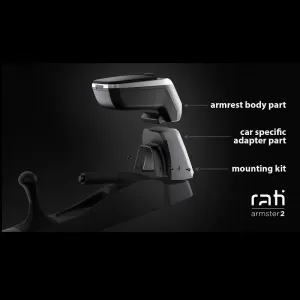 Armrest Armster 2 suitable for Citroen C3 Picasso 2009-2017 Silver Color Without Pocket-image-6296093