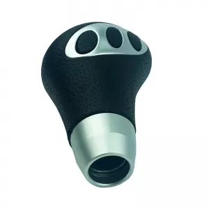 Schaltknauf Universal Schwarz mit Silber Geeignet für Normalen Rückwärtsgang 37059-image-6296141