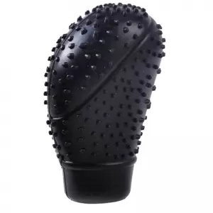 Coroană schimbător de viteze din silicon oval neagră