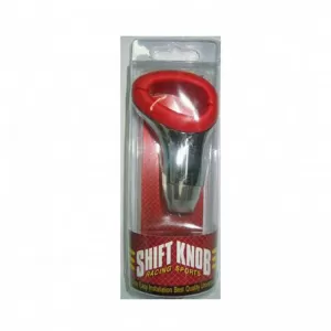 Shift Knob Universal Red/Nickel With Hole Suitable for Normal Reverse 37020-image-6296312