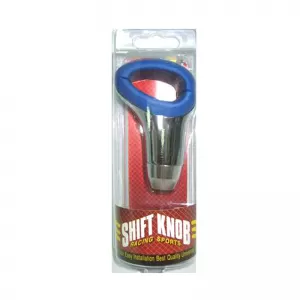 Shift Knob Universal Blue/Nickel With Hole Suitable for Normal Reverse 37019-image-6296321