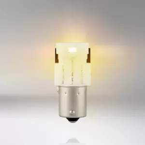 Led Signal Bulbs P21W BA15S Orange 12volt 1.3 watt Osram 7506DYP-02B 2pcs-image-6296357
