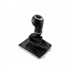 Shift Knob With Boot Black/Chrome Suitable for Opel Astra H With 6 Speed GK0914-image-6296608