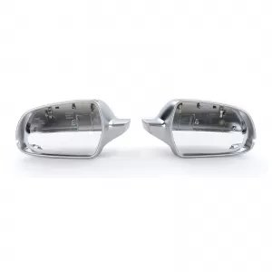 Mirror caps for replacement silver matte for AUDI A3 8P A4 8K B8 A5 8T 09--image-6296648
