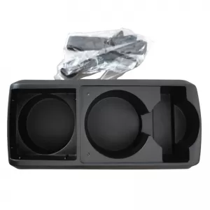 Car Seat Gap Organizer with Double Cup Holder Black 22527-image-6296759