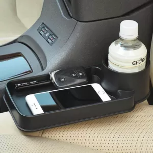 Car Seat Gap Organizer with Cup Holder Black 22529-image-6296775