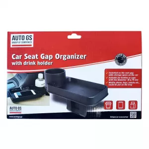 Car Seat Gap Organizer with Cup Holder Black 22529-image-6296778