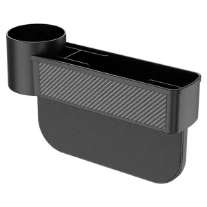 Car Seat Gap Organizer With Cup Holder Black/Carbon 22528-image-6296782