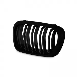 Front Grilles suitable for BMW 3 E46 99-03 Coupe/Cabrio M4 Look with Double Grille Glossy Black 2 Pcs-image-6296813