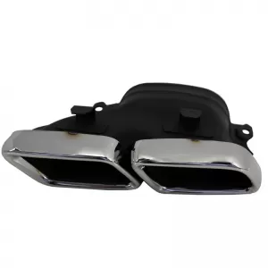 Exhaust Muffler Tips suitable for Mercedes-Benz C-Class W205 / E-Class W213 / S-Class W222 / GLE C292 / GLE W166 / GLC W253 A Design Look 2 pcs-image-6296931