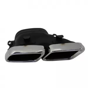 Exhaust Muffler Tips suitable for Mercedes-Benz C-Class W205 / E-Class W213 / S-Class W222 / GLE C292 / GLE W166 / GLC W253 A Design Look 2 pcs-image-6296932