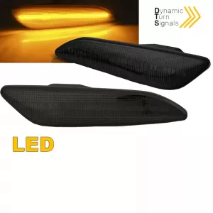 Side Fender Indicators suitable for Alfa Romeo 147 05-10 / 156 97-03 / Fiat Tipo 15+ Smoke Led Dynamic 2 pcs-image-6296940