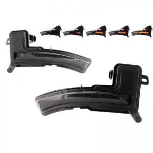 Mirror Led suitable for Renault Clio IV 16-19 / Captur 17-20 / Nissan Micra 17+ Dynamic Led Smoke 2 Pcs-image-6296947