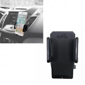 Mobile Holder Suitable for Car Air Vents Black With White Logo Feral 22115