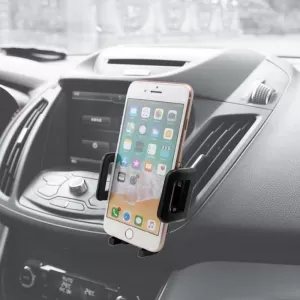 Mobile Holder Suitable for Car Air Vents Black With White Logo Feral 22115