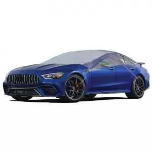 Windscreen & Front Windows Sun Shade Cover With Reflective Stripes On Mirrors & Elastic Straps Premium 250x170cm-image-6297075