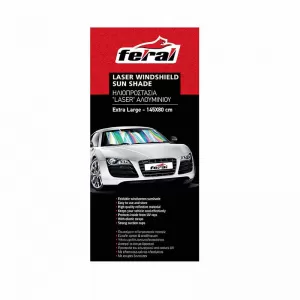 Sun Shade Interior Front Windshield Laser UV Reflecting Foldable Feral 145 x 80 cm 1 Piece-image-6297098