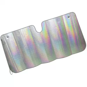 Sun Shade Interior Front Windshield Laser UV Reflecting Foldable Large Feral 145 x 70 cm-image-6297100