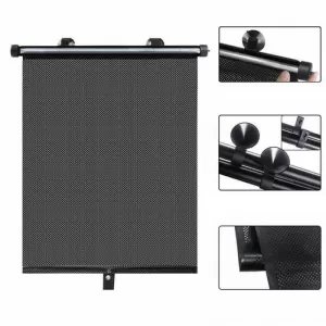 Sun Shade Interior Car Side Windows Roller 40 x 45cm 2 Pieces 13394-image-6297112