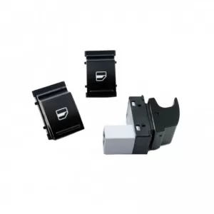 Switch Button Covers suitable for Electric Car Windows suitable for VW / Seat / Skoda 1 Piece KU407-image-6297179
