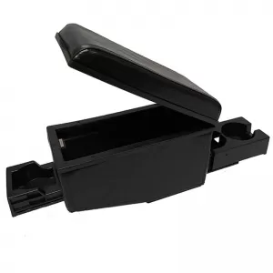 Car Armrest With Triple Drink Holder Universal Black 22228-image-6297224