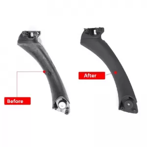 Door Handle (inside car) suitable for Bmw 3 E90 05-11 Left Rear Door Set 2 Pcs Black-image-6297293