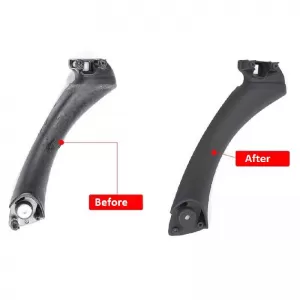 Door Handle (inside car) suitable for Bmw 3 E90 05-11 Right Front & Rear Door Set 2 Pcs Black-image-6297302
