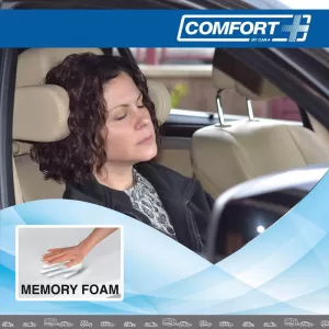 Neck Support Headrest Cushion Memory Foam HLU3000 11x20x3.5cm Beige 1 Pc-image-6297894