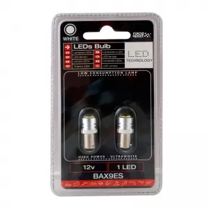 Led Bulbs BA9S T4W 12volt White Color Racesport LIT16BN 2 pcs-image-6297916