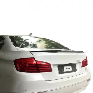 Trunk Spoiler suitable for BMW 5 F10 11-17 M4 Look Lipspoiler from ABS plastic glossy black-image-6298256
