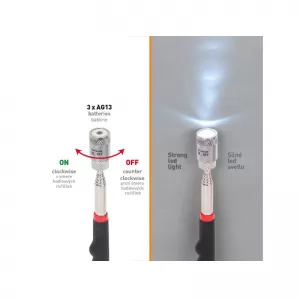 Magnetic Pick Up Tool Telescopic 19.5-81cm With Led Light 1pc-image-6298349