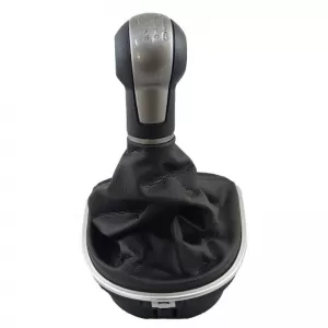 Shift Knob With Boot Black/Silver Suitable for Seat Leon 2/Toledo 3 With 6 Speed GK0342-image-6298406