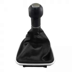 Shift Knob With Boot Black/Silver Suitable for Seat Leon 2/Toledo 3 With 6 Speed GK0342-image-6298408