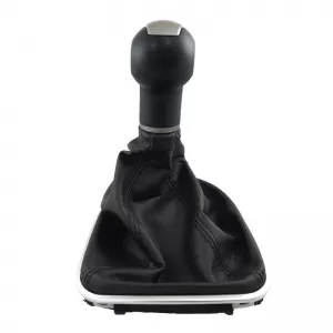 Shift Knob With Boot Black/Silver Suitable for Seat Leon 2/Toledo 3 With 5 Speed GK0341-image-6298420