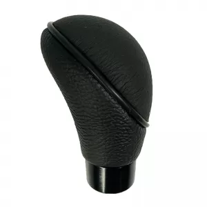 Shift Knob Universal Real Leather With Rubber Black Oval Suitable for Normal Reverse 37113-image-6298474