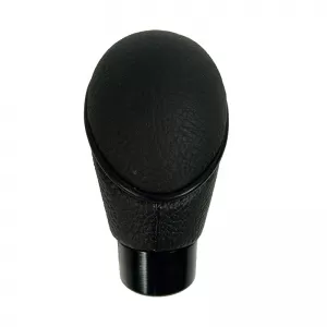 Shift Knob Universal Real Leather With Rubber Black Oval Suitable for Normal Reverse 37113-image-6298475