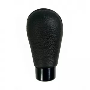Shift Knob Universal Real Leather With Rubber Black Oval Suitable for Normal Reverse 37113-image-6298476