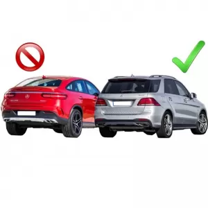 Side Steps Running Boards suitable for Mercedes-Benz ML-Class (W166) 11-19 / GLE-Class (W166) 15-19 2 pcs-image-6298724