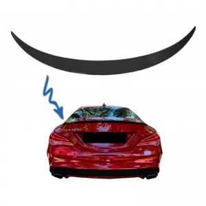Trunk Spoiler suitable for Mercedes-Benz CLA W117 13-19 Glossy Black From Abs Plastic-image-6298858