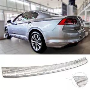 Rear Bumper Protector suitable for VW Passat B8 15+ Steel-image-6298895