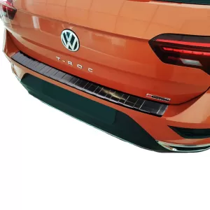 Rear Bumper Protector suitable for VW T-Roc 17+ Black Steel-image-6298908