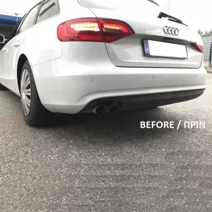 Rear Bumper Diffuser suitable for Audi A4 B8 12-15 Facelift Sedan/Avant S4 Look From Abs Plastic 1pc-image-6298972