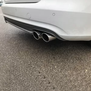 Rear Bumper Diffuser suitable for Audi A4 B8 12-15 Facelift Sedan/Avant S4 Look From Abs Plastic 1pc-image-6298973