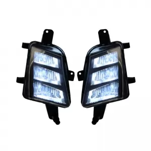 Front Bumper suitable for VW Golf VII (7.5) 17-20 Facelift With Led Fog Lights GTI Look & Grille-image-6298985