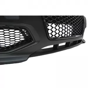 Front Bumper suitable for Audi A3 8P 05-08 RS Look With Grille Glossy Black-image-6299087