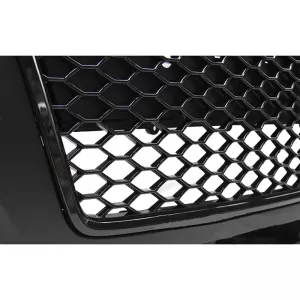 Front Bumper suitable for Audi A3 8P 05-08 RS Look With Grille Glossy Black-image-6299088