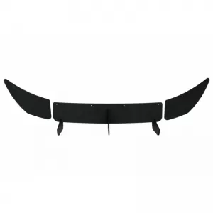 Rear Bumper Diffuser suitable for VW Golf VII (7) 12-17 R Version Mat Black 3 Bars & 2 Side Splitters From Plastic 3pc-image-6299262